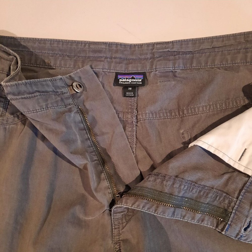 Patagonia Tenpenny Shorts Mens 38 Gray Organic Cotton Nylon Utility Hiking - Picture 5 of 10